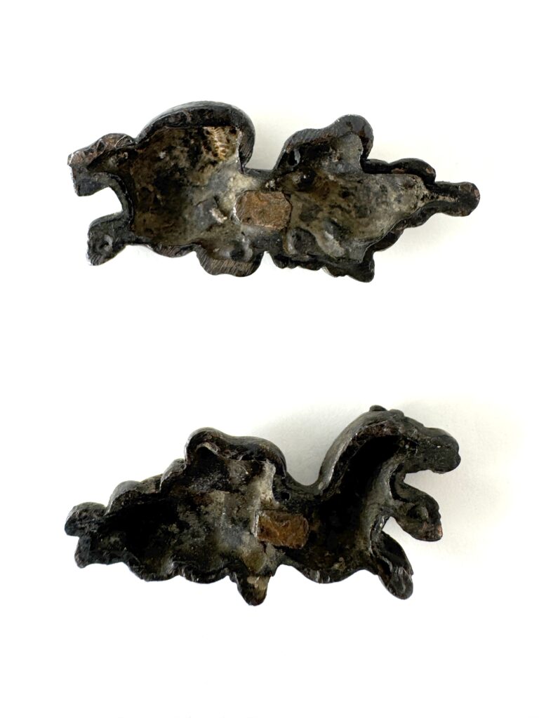 瓢箪に馬図目貫