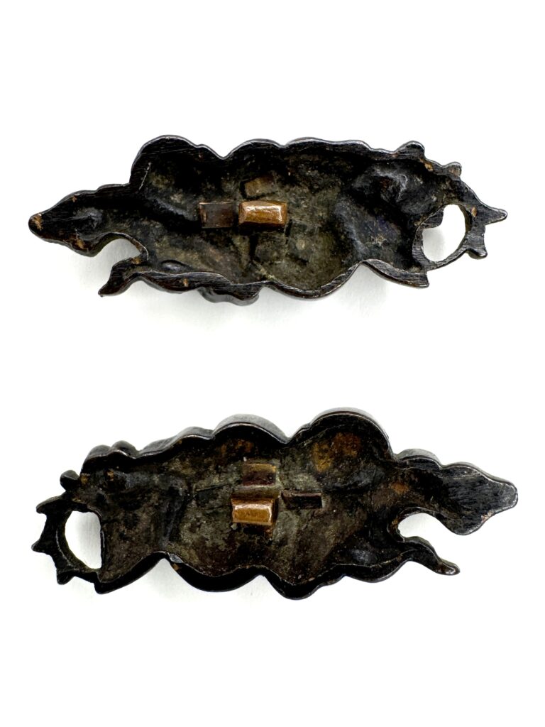 枝茄子図目貫